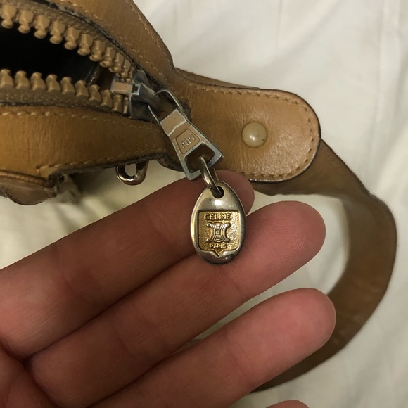 Vintage Celine Triomphe Macadam Crossbody Bag Coated Canvas/Leather - Picture 8 of 9